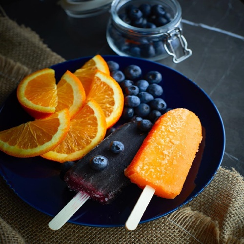 طرز تهیه بستنی میوه ای یخی پرتقالی به روش ساده در خانه