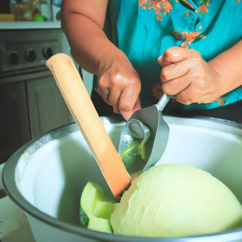 طرز تهیه بستنی طالبی ساده و رژیمی به روش ساده در خانه